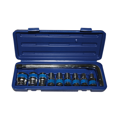 10ks jednotka Metric Socket Set (1/2 
